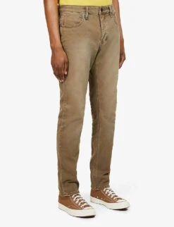 NEUW Lou Brand-patch Slim-fit Stretch-denim Jeans -AllSain Clothing Shop R03954828 DESERT ALT02