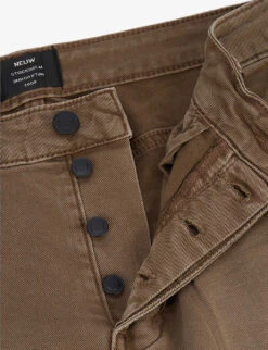 NEUW Lou Brand-patch Slim-fit Stretch-denim Jeans -AllSain Clothing Shop R03954828 DESERT ALT06