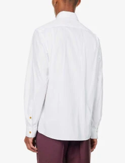 Vivienne Westwood Krall Logo-embroidered Organic-cotton Shirt -AllSain Clothing Shop R03956758 WHITE ALT03