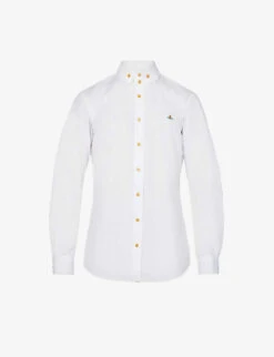 Vivienne Westwood Krall Logo-embroidered Organic-cotton Shirt
