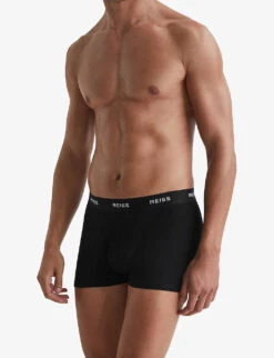 Reiss Heller Logo-print Pack Of Three Stretch-organic Cotton Boxers -AllSain Clothing Shop R03962260 MULTI ALT02