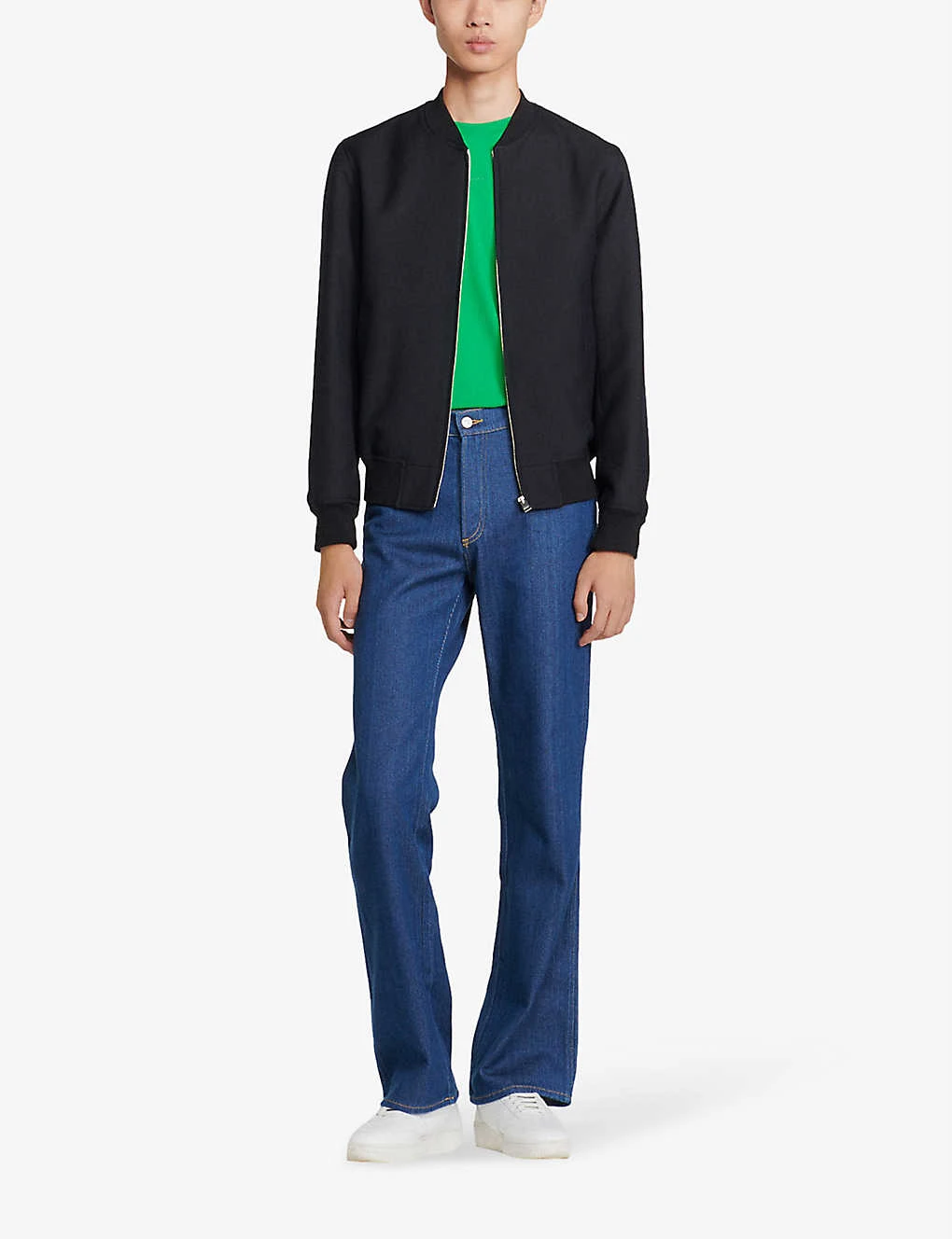 Sandro New Teddy Wool-blend Bomber Jacket 2 Sandro New Teddy Wool-blend Bomber Jacket - Image 2