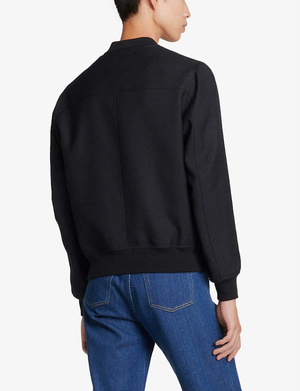 Sandro New Teddy Wool-blend Bomber Jacket 4 Sandro New Teddy Wool-blend Bomber Jacket - Image 4