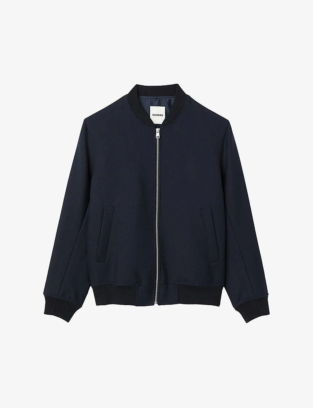 Sandro New Teddy Wool-blend Bomber Jacket 1 Sandro New Teddy Wool-blend Bomber Jacket