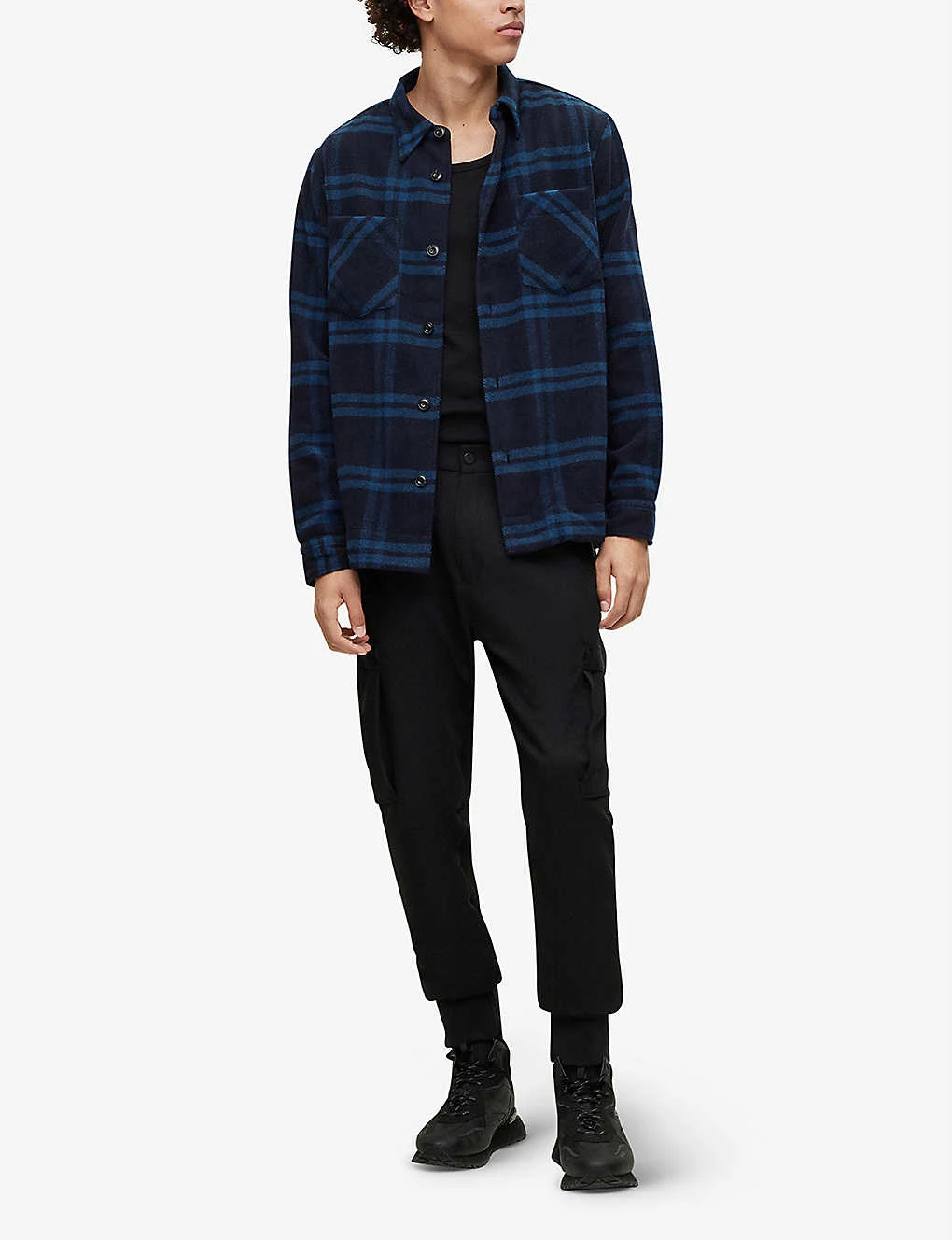 Hugo Checked Padded Woven Overshirt 2 Hugo Checked Padded Woven Overshirt - Image 2