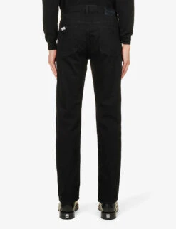 Emporio Armani Straight-leg Regular-fit Stretch-denim Jeans 10 Emporio Armani Straight-leg Regular-fit Stretch-denim Jeans -AllSain Clothing Shop R03981624 DENIMNERO ALT03