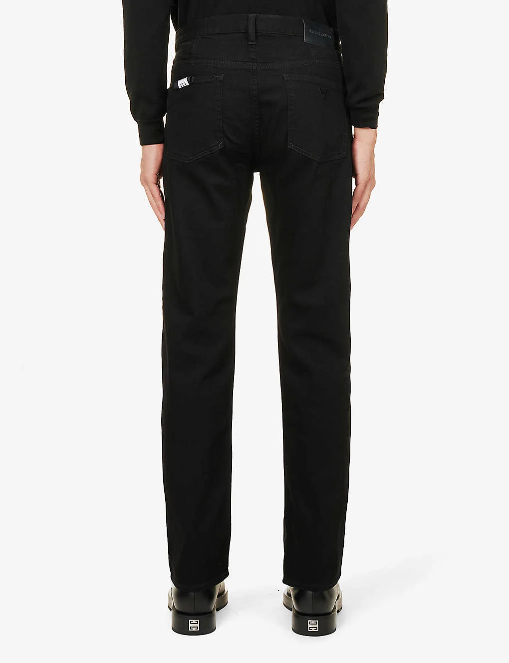 Emporio Armani Straight-leg Regular-fit Stretch-denim Jeans 4 Emporio Armani Straight-leg Regular-fit Stretch-denim Jeans - Image 4