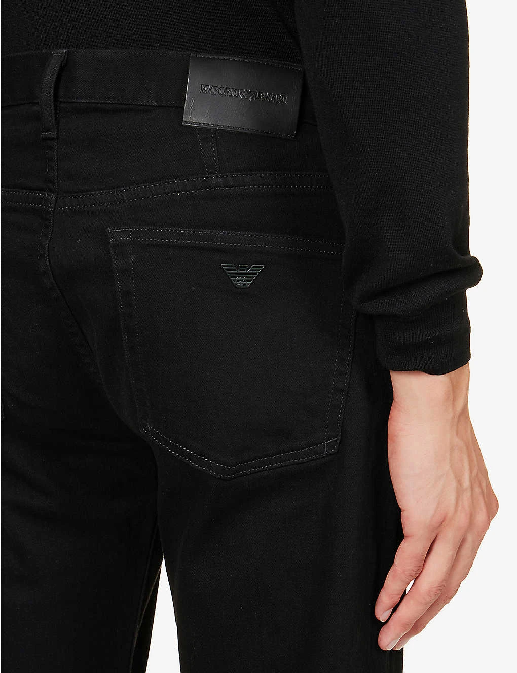 Emporio Armani Straight-leg Regular-fit Stretch-denim Jeans 6 Emporio Armani Straight-leg Regular-fit Stretch-denim Jeans - Image 6