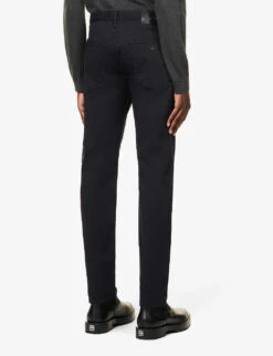 Emporio Armani J06 Gab Straight-leg Mid-rise Stretch-denim Jeans -AllSain Clothing Shop R03981647 BLUNAVY ALT03