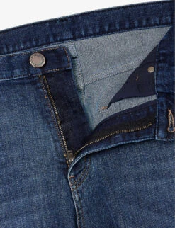 Emporio Armani Regular-fit Straight-leg Stretch-denim Jeans -AllSain Clothing Shop R03981649 DENIMBLUMD ALT06