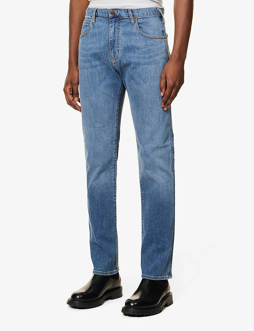 Emporio Armani Regular-fit Straight-leg stretch-denim Jeans 3 Emporio Armani Regular-fit Straight-leg stretch-denim Jeans - Image 3