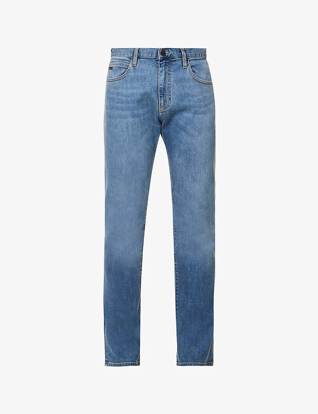 Emporio Armani Regular-fit Straight-leg stretch-denim Jeans 1 Emporio Armani Regular-fit Straight-leg stretch-denim Jeans