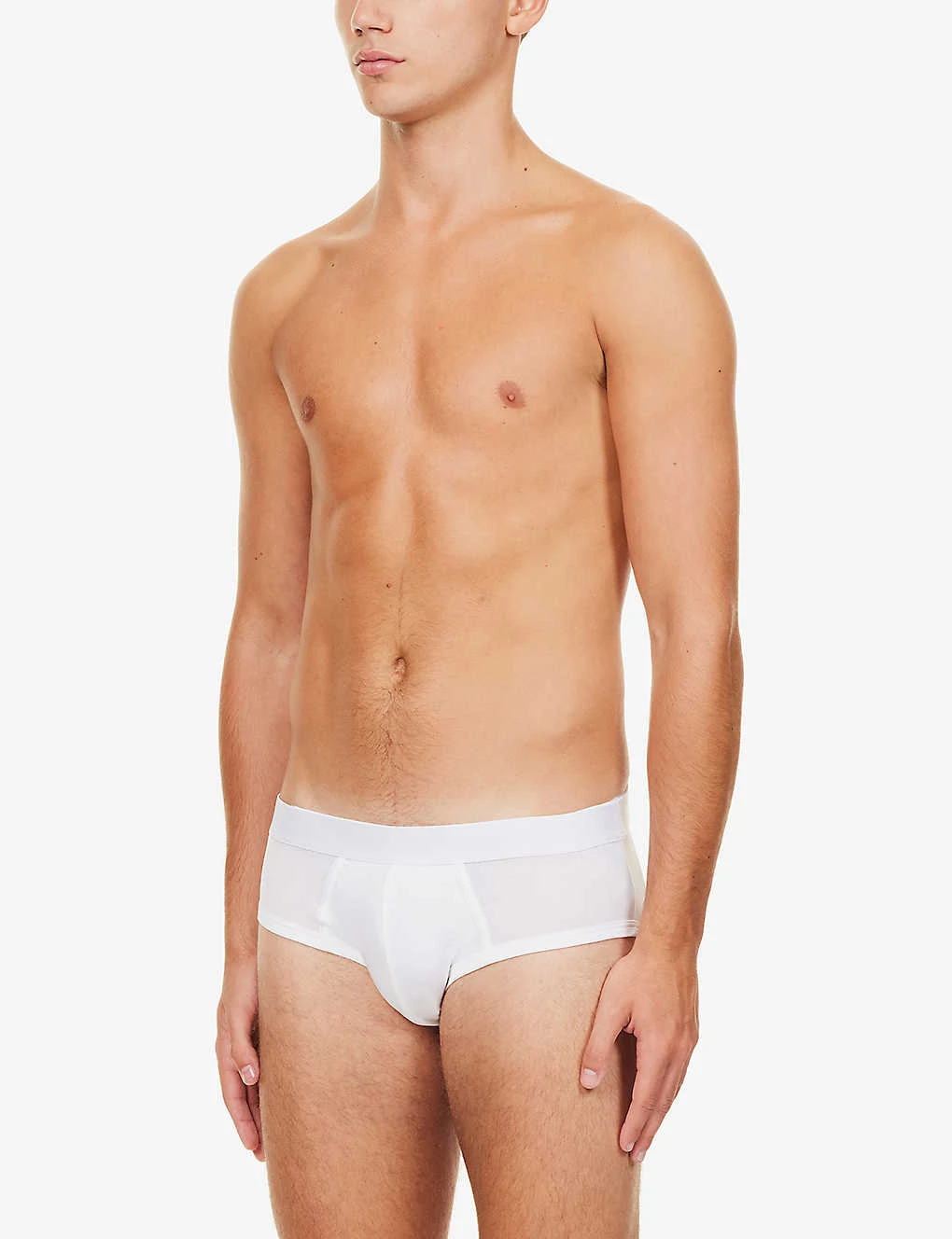 Branded-waistband Stretch-jersey Briefs 2 Branded-waistband Stretch-jersey Briefs - Image 2