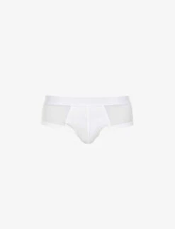 Branded-waistband Stretch-jersey Briefs