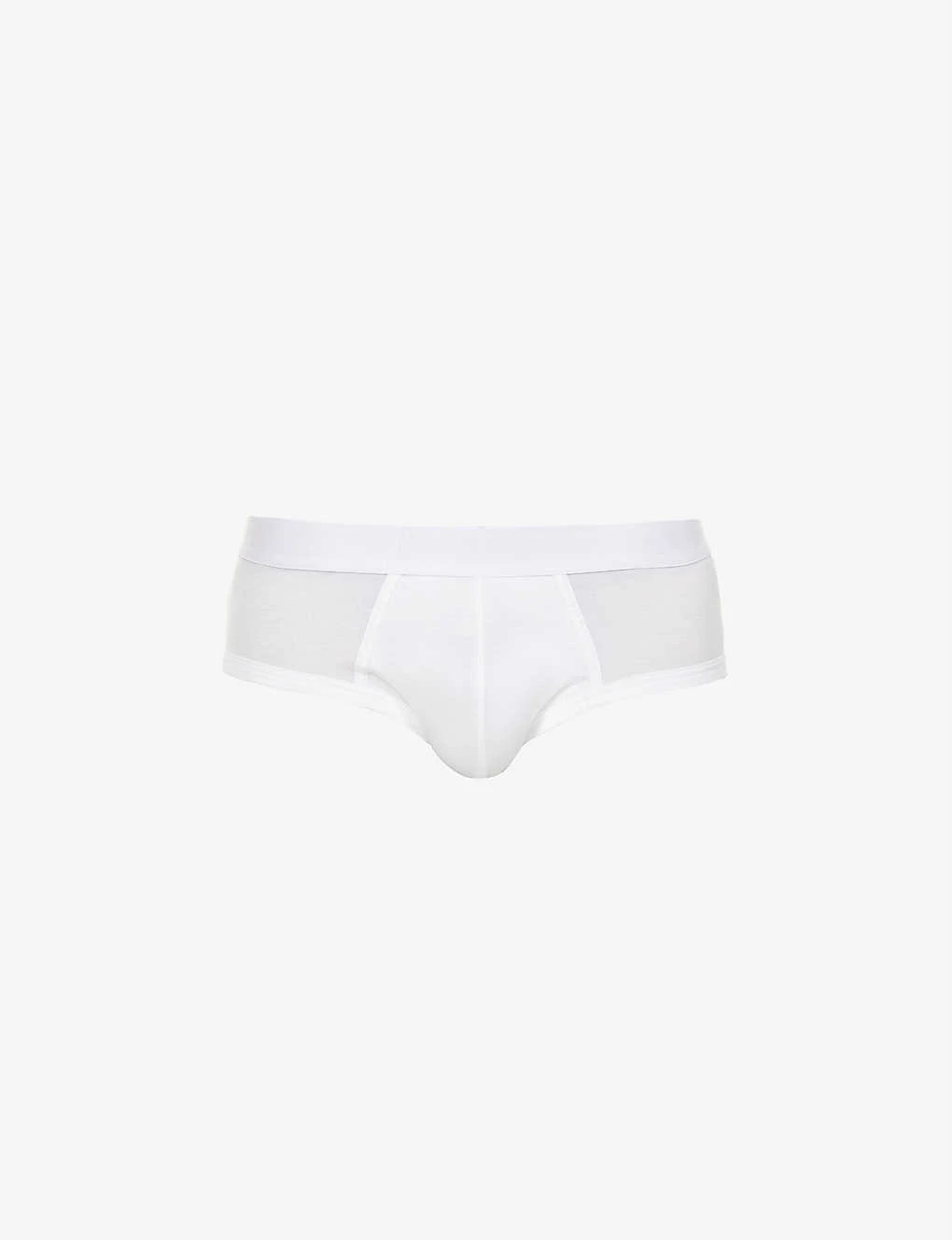 Branded-waistband Stretch-jersey Briefs 1 Branded-waistband Stretch-jersey Briefs