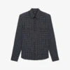 THE KOOPLES Checked Long-sleeved Stretch-cotton Shirt