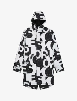 THE KOOPLES Logo-print Hooded Shell Parka