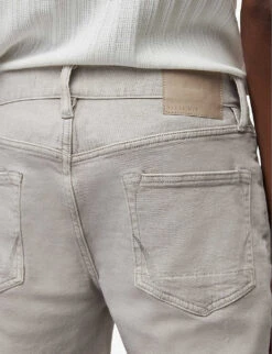 AllSaints Rex Slim-fit Recycled Cotton-blend Jeans -AllSain Clothing Shop R04002397 COOLGREY ALT04