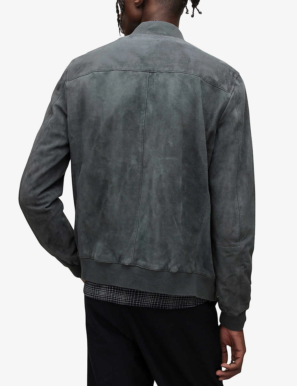 AllSaints Kemble Regular-fit Suede Bomber Jacket 4 AllSaints Kemble Regular-fit Suede Bomber Jacket - Image 4