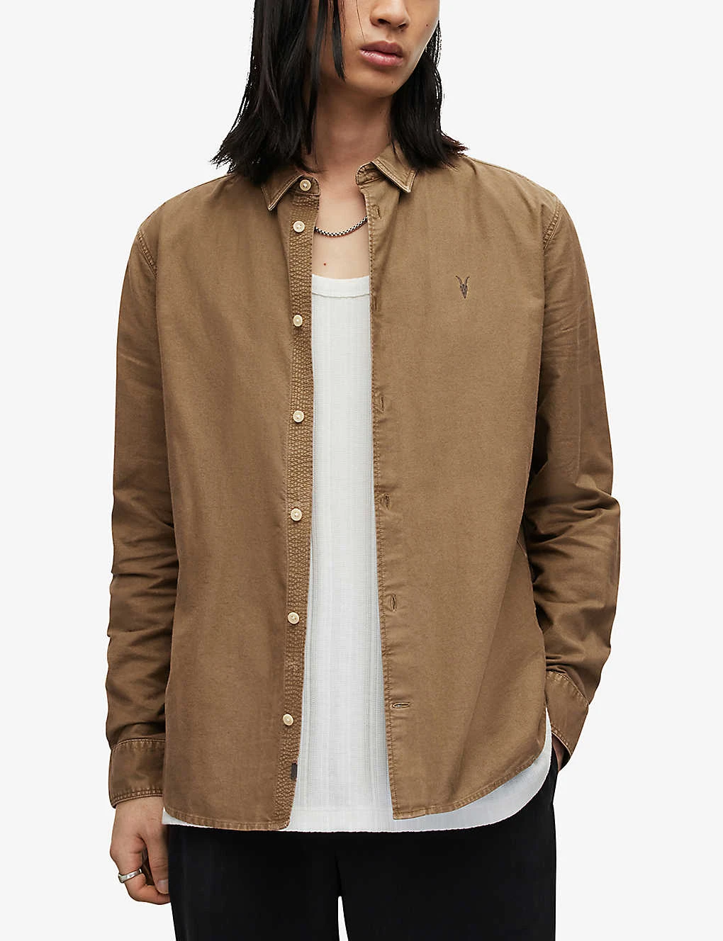 AllSaints Hermosa Relaxed-fit Organic-cotton Shirt 3 AllSaints Hermosa Relaxed-fit Organic-cotton Shirt - Image 3