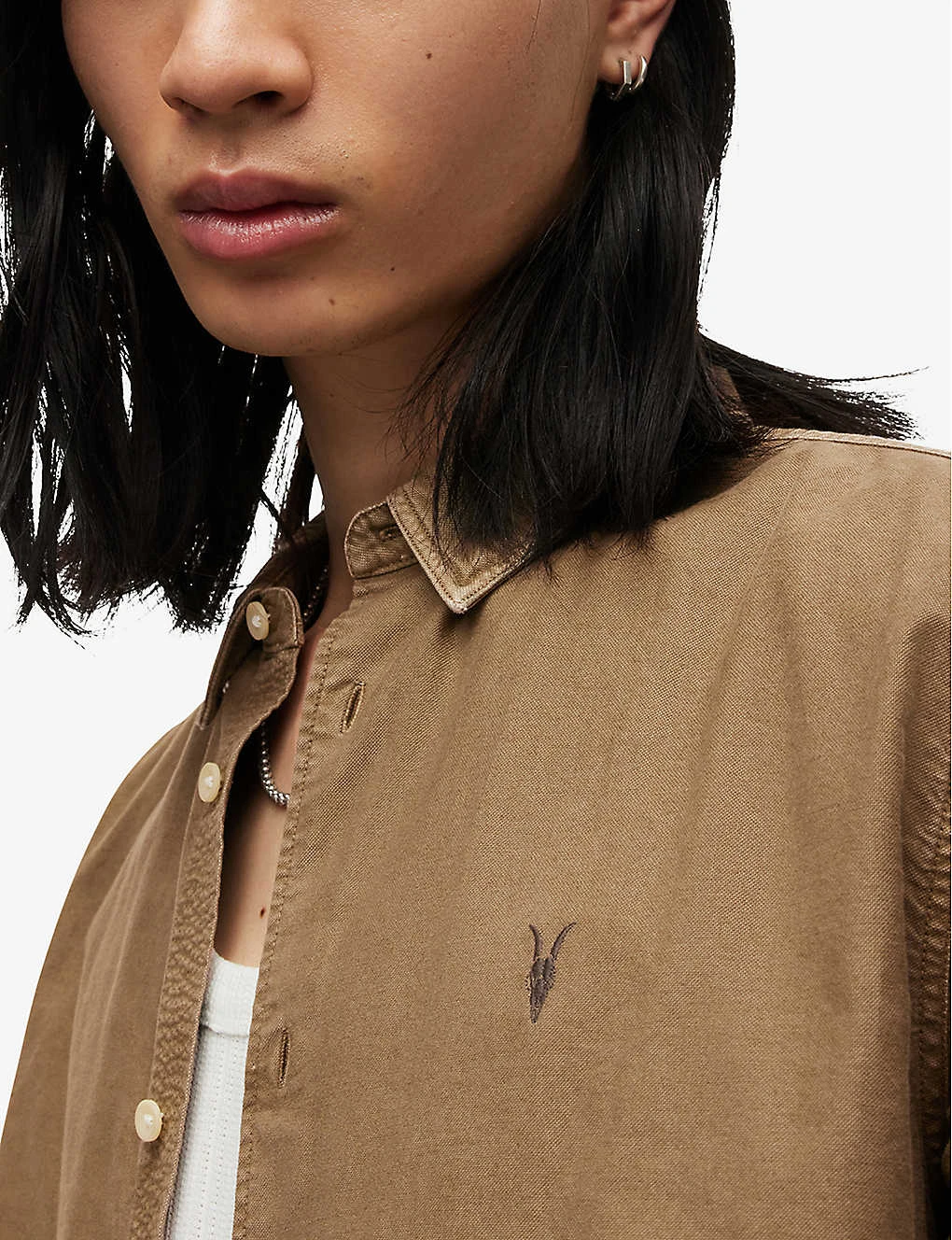 AllSaints Hermosa Relaxed-fit Organic-cotton Shirt 5 AllSaints Hermosa Relaxed-fit Organic-cotton Shirt - Image 5