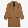 Ted Baker Raydon Peak-lapel Single-breasted Wool Coat