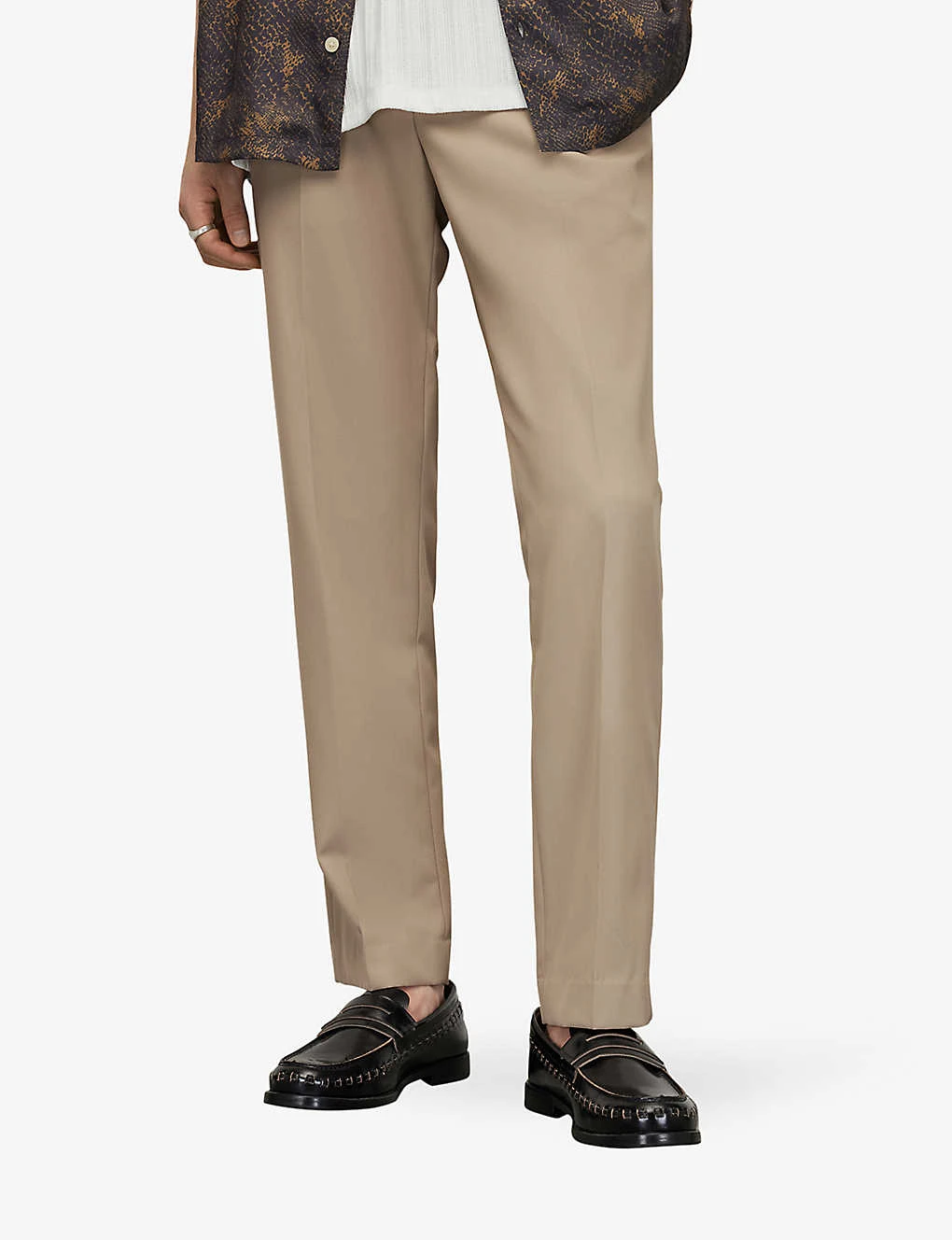 AllSaints Talia Straight-leg Mid-rise Wool-blend Trousers 3 AllSaints Talia Straight-leg Mid-rise Wool-blend Trousers - Image 3