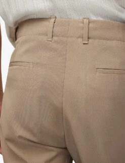 AllSaints Talia Straight-leg Mid-rise Wool-blend Trousers 9 AllSaints Talia Straight-leg Mid-rise Wool-blend Trousers -AllSain Clothing Shop R04053539 FAWNBEIGE ALT04