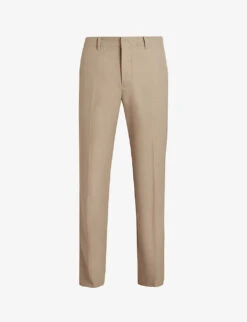 AllSaints Talia Straight-leg Mid-rise Wool-blend Trousers