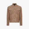 Reiss Noa Suede Trucker Jacket
