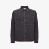 Reiss Tempo Button-through Faded Stretch-denim Overshirt