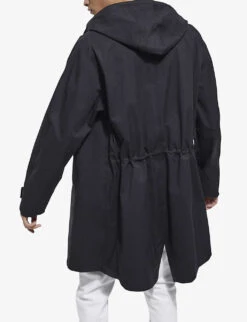 THE KOOPLES Drawstring Hood Cotton-blend Parka Coat -AllSain Clothing Shop R04070824 BLA01 ALT03