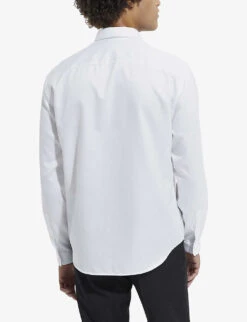 THE KOOPLES Slim-fit Cotton-pique Shirt -AllSain Clothing Shop R04070945 WHI01 ALT03