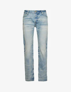 Fear Of God Eternal Faded-wash Brand-patch Straight-leg Jeans