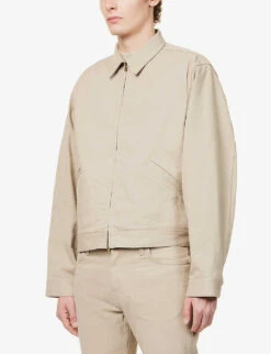 Fear Of God Eternal Padded-shoulder Relaxed-fit Denim Jacket 8 Fear Of God Eternal Padded-shoulder Relaxed-fit Denim Jacket -AllSain Clothing Shop R04075972 DUSTYBEIGE ALT02