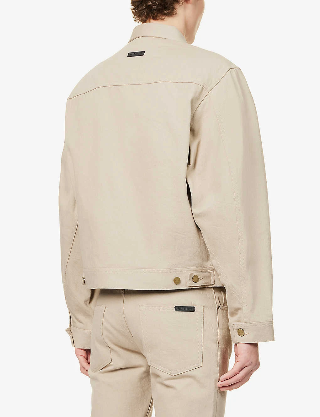 Fear Of God Eternal Padded-shoulder Relaxed-fit Denim Jacket 4 Fear Of God Eternal Padded-shoulder Relaxed-fit Denim Jacket - Image 4