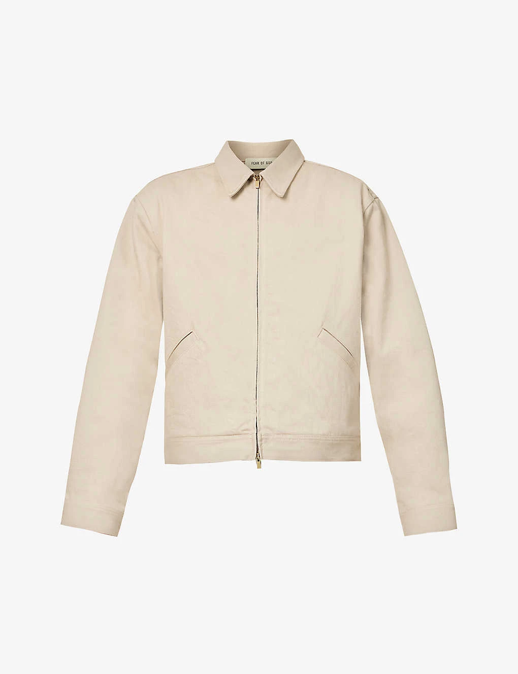 Fear Of God Eternal Padded-shoulder Relaxed-fit Denim Jacket 1 Fear Of God Eternal Padded-shoulder Relaxed-fit Denim Jacket