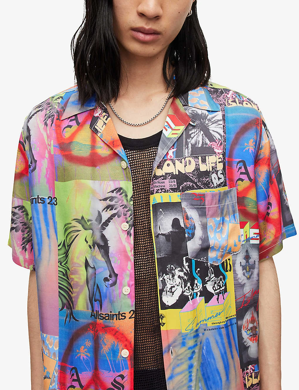 AllSaints Graphic-print Relaxed-fit Woven Shirt 5 AllSaints Graphic-print Relaxed-fit Woven Shirt - Image 5