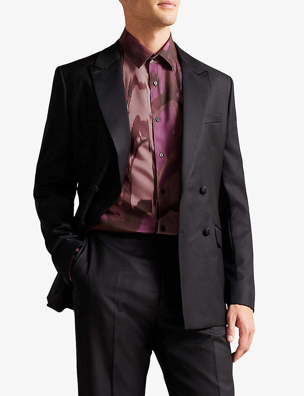 Ted Baker Mordun Abstract-print Lyocell Shirt 3 Ted Baker Mordun Abstract-print Lyocell Shirt - Image 3