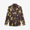 Ted Baker Watercolour Floral-print Regular-fit Woven Shirt