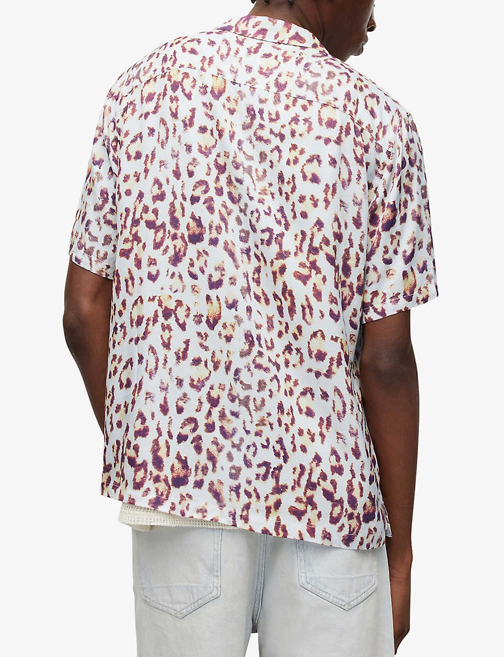 AllSaints Leado Animal-print Relaxed-fit Woven Shirt 4 AllSaints Leado Animal-print Relaxed-fit Woven Shirt - Image 4
