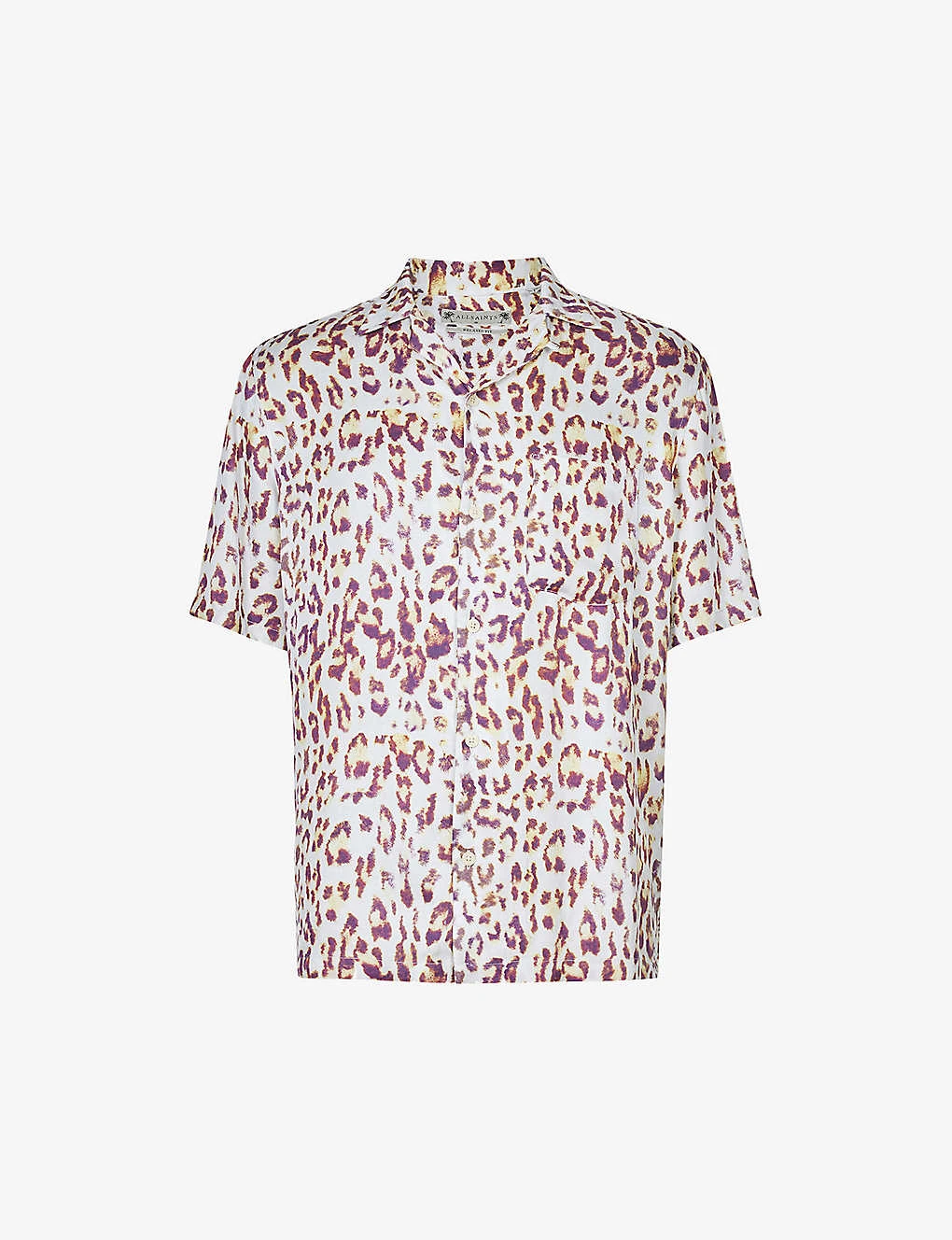 AllSaints Leado Animal-print Relaxed-fit Woven Shirt 1 AllSaints Leado Animal-print Relaxed-fit Woven Shirt