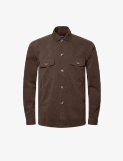 ETON Relaxed-fit Cotton-twill Overshirt