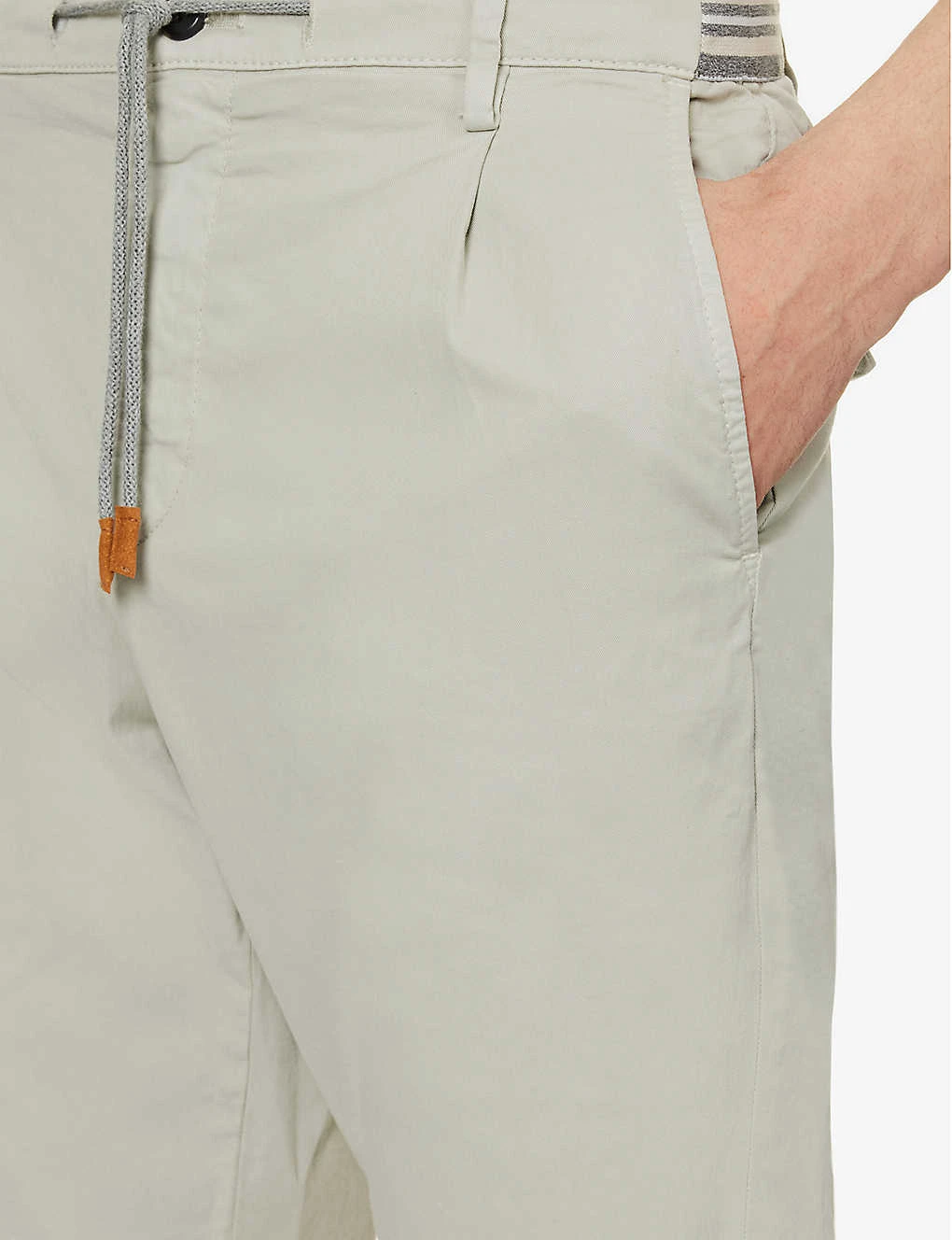 ELEVENTY Drawstring-waist Mid-rise Stretch-cotton Shorts 5 ELEVENTY Drawstring-waist Mid-rise Stretch-cotton Shorts - Image 5