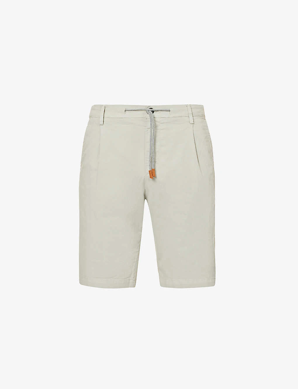 ELEVENTY Drawstring-waist Mid-rise Stretch-cotton Shorts 1 ELEVENTY Drawstring-waist Mid-rise Stretch-cotton Shorts