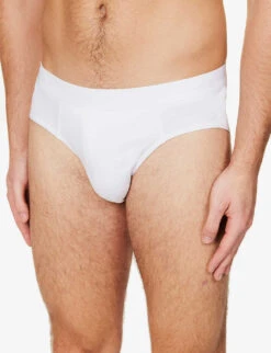 Falke Tonal Waistband Pack Of Two Stretch-cotton Briefs -AllSain Clothing Shop R04086475 WHITE ALT04