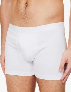 Falke Tonal Waistband Pack Of Two Stretch-cotton Boxers -AllSain Clothing Shop R04086483 WHITE ALT04
