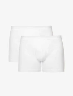 Falke Tonal Waistband Pack Of Two Stretch-cotton Boxers