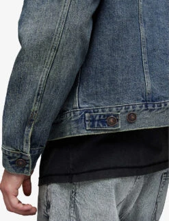 AllSaints Carrer Patch-pocket Denim Jacket -AllSain Clothing Shop R04086633 INDIGO ALT04
