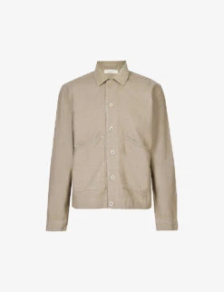 AllSaints Patch-pocket Relaxed Fit Cotton Jacket